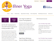 Tablet Screenshot of inneryoga.org.uk